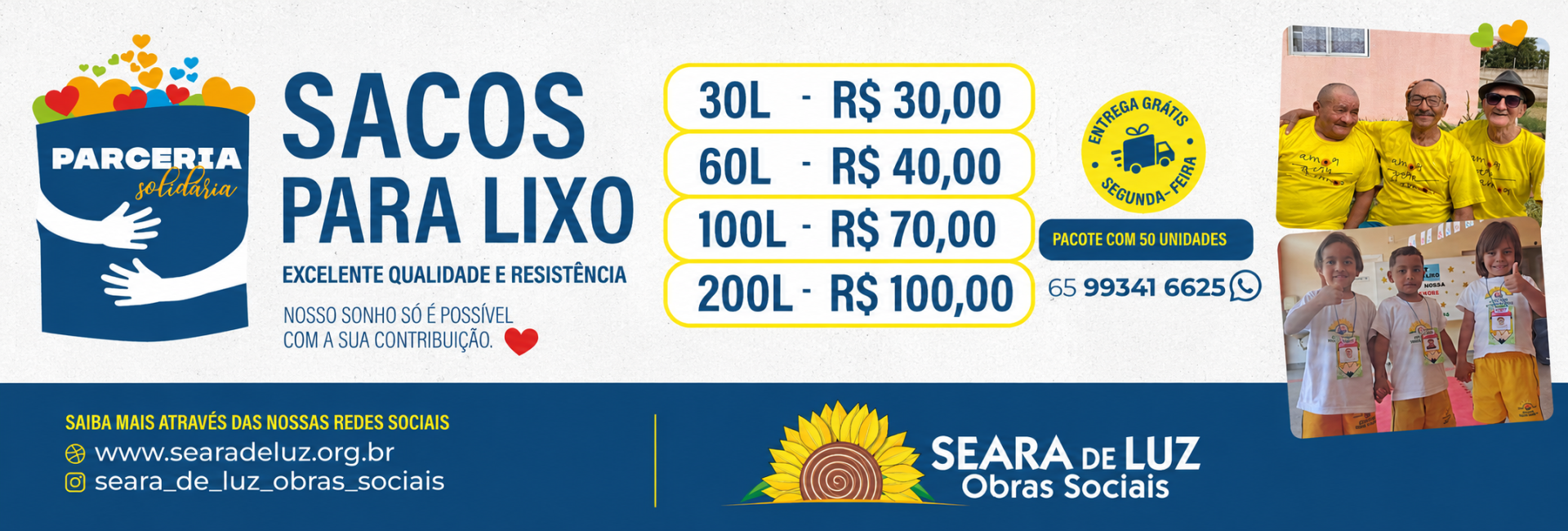 banner saco para lixo
